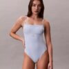 Bañador de una pieza con monograma gráfico Bañador de una pieza con monograma gráfico