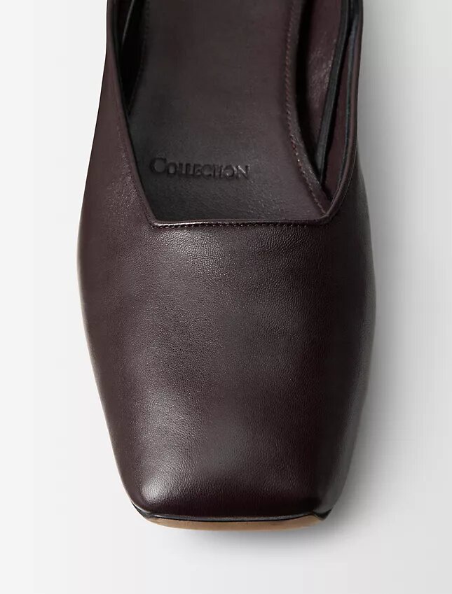 Bailarinas de piel Lana en forma de zapatos planos Bailarinas de piel Lana en forma de zapatos planos
