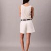 Bermudas plisadas de Cotton Stretch de algodón Bermudas plisadas de Cotton Stretch de algodón