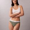 Bikini de algodón elástico acanalado Bikini de algodón elástico acanalado