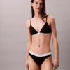 Bikini de algodón elástico acanalado Bikini de algodón elástico acanalado