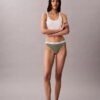 Bikini de algodón elástico acanalado Bikini de algodón elástico acanalado