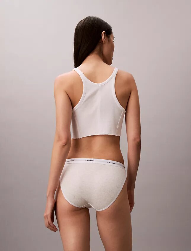 Bikini de algodón elástico acanalado Bikini de algodón elástico acanalado