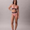 Bikini de cintura alta elástico de Microfiber con Monogram gráfico Bikini de cintura alta elástico de Microfiber con Monogram gráfico