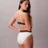 Bikini de cintura alta elástico de Microfiber con Monogram gráfico Bikini de cintura alta elástico de Microfiber con Monogram gráfico