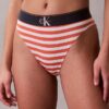 Bikini de cintura alta elástico de Microfiber con Monogram gráfico Bikini de cintura alta elástico de Microfiber con Monogram gráfico