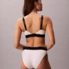 Bikini de cintura alta elástico de Microfiber con Monogram gráfico Bikini de cintura alta elástico de Microfiber con Monogram gráfico