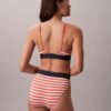 Bikini de cintura alta elástico de Microfiber con Monogram gráfico Bikini de cintura alta elástico de Microfiber con Monogram gráfico