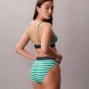 Bikini de cintura alta elástico de Microfiber con Monogram gráfico Bikini de cintura alta elástico de Microfiber con Monogram gráfico