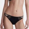 Bikini de encaje con estampado gráfico negro de CK Black Bikini de encaje con estampado gráfico negro de CK Black