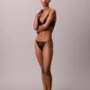 Bikini de encaje floral negro CK Black Bikini de encaje floral negro CK Black
