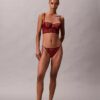 Bikini de encaje floral negro de CK Black Bikini de encaje floral negro de CK Black