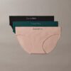 Bikini de microfibra sin costuras con tejido acanalado, paquete de 3