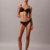 Bikini de talle bajo con encaje y logotipo Icon, paquete de 3