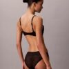 Bikini de talle bajo con encaje y logotipo Icon, paquete de 3