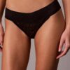 Bikini de talle bajo con encaje y logotipo Icon, paquete de 3