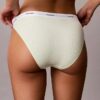 Bikini de tiras de algodón elástico acanalado, paquete de 3 Bikini de tiras de algodón elástico acanalado, paquete de 3