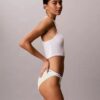 Bikini de tiras de algodón elástico acanalado, paquete de 3 Bikini de tiras de algodón elástico acanalado, paquete de 3