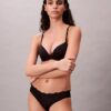 Bikini elástico de microfibra con encaje Bikini elástico de microfibra con encaje