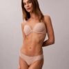 Bikini elástico de microfibra con encaje