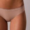 Bikini elástico de microfibra con encaje