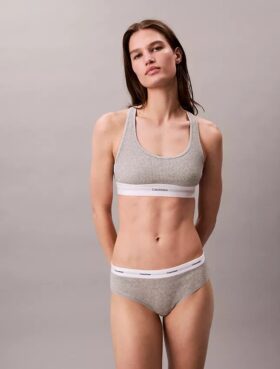 Bikini Hipster de cintura baja con ribete elástico de Cotton Stretch