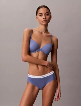Bikini Hipster de cintura baja con ribete elástico de Cotton Stretch