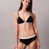 Bikini Hipster de cintura baja con ribete elástico de Cotton Stretch