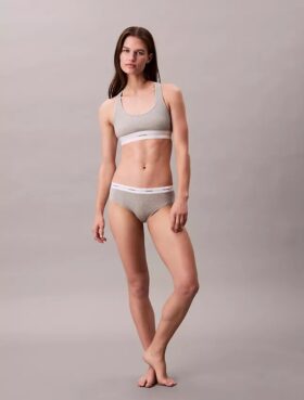 Bikini Hipster de cintura baja con ribete elástico de Cotton Stretch