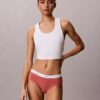 Bikini Hipster de cintura baja con ribete elástico de Cotton Stretch
