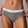 Bikini Hipster de cintura baja con ribete elástico de Cotton Stretch Bikini Hipster de cintura baja con ribete elástico de Cotton Stretch