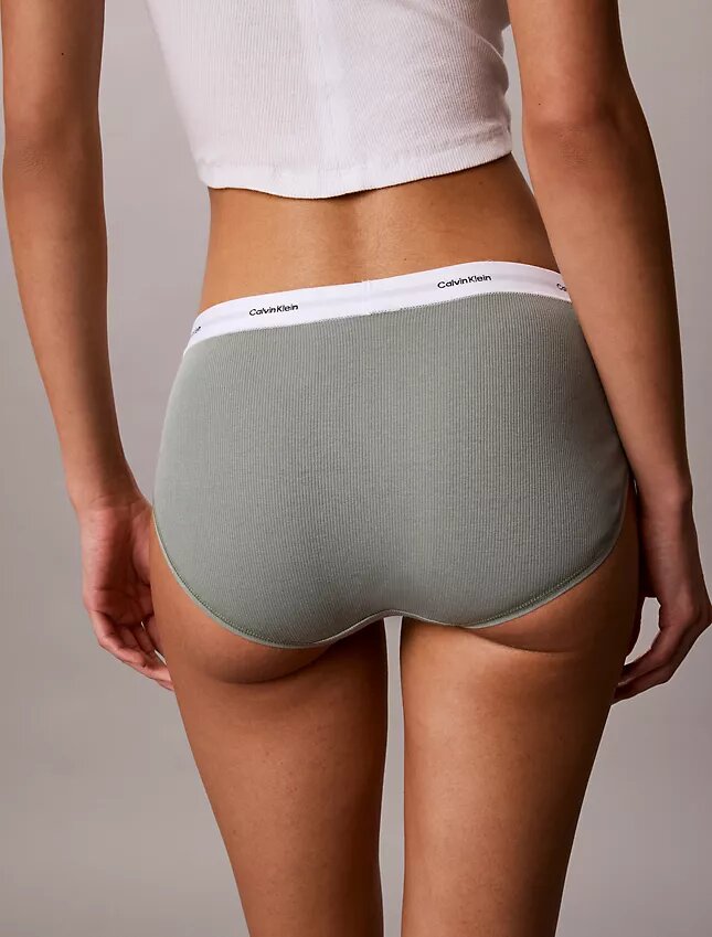 Bikini Hipster de cintura baja con ribete elástico de Cotton Stretch Bikini Hipster de cintura baja con ribete elástico de Cotton Stretch