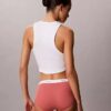 Bikini Hipster de cintura baja con ribete elástico de Cotton Stretch