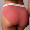 Bikini Hipster de cintura baja con ribete elástico de Cotton Stretch