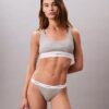 Bikini tanga de algodón elástico acanalado Bikini tanga de algodón elástico acanalado