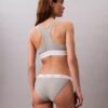 Bikini tanga de algodón elástico acanalado Bikini tanga de algodón elástico acanalado