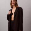 Blazer ajustado de punto ponte