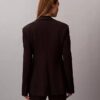 Blazer ajustado de punto ponte