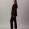 Blazer ajustado de punto ponte