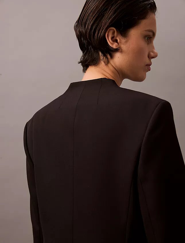 Blazer clásico de crepé Blazer clásico de crepé