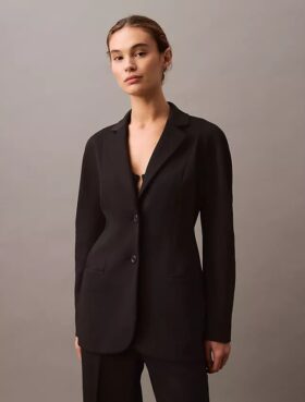 Blazer clásico Dolman de tacto suave