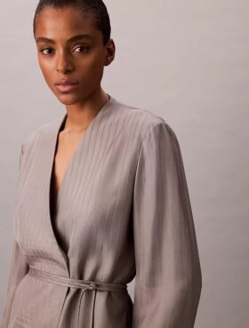 Blazer cruzado de jacquard de viscosa
