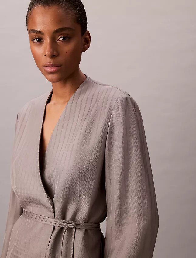 Blazer cruzado de jacquard de viscosa Blazer cruzado de jacquard de viscosa
