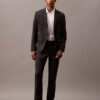 Blazer de mezcla de lana con botonadura sencilla