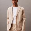 Blazer de mezcla de lino