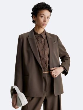 Blazer de sarga de lana