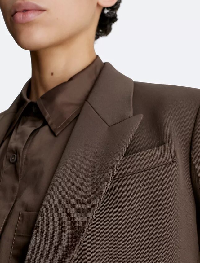 Blazer de sarga de lana Blazer de sarga de lana