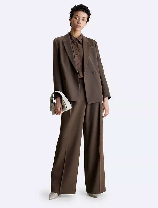 Blazer de sarga de lana Blazer de sarga de lana