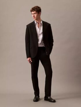 Blazer elástico refinado