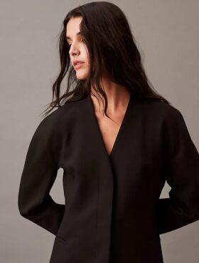 Blazer estructurado elástico